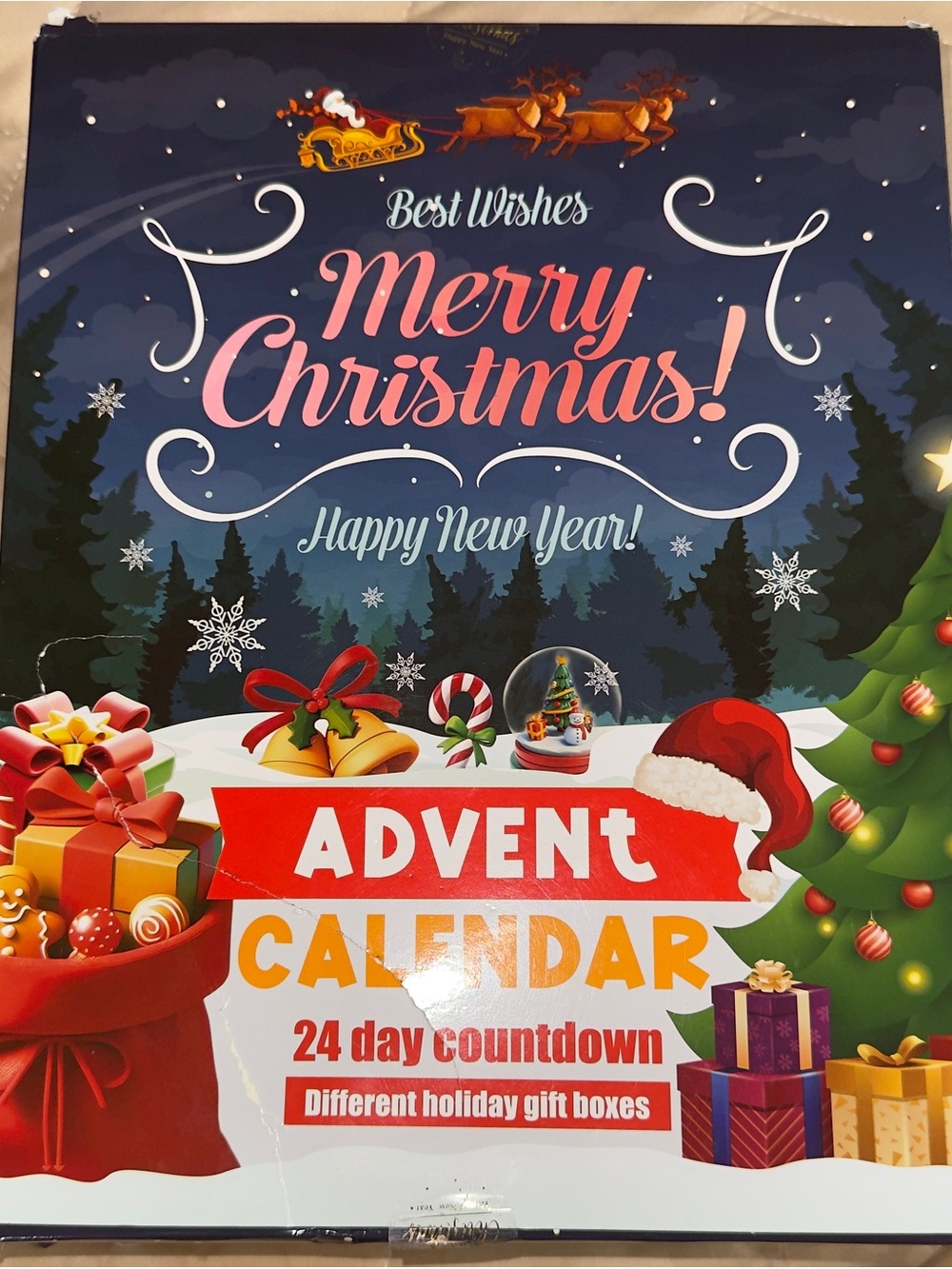Advent Calendar with Small Toys – 24 Days Christmas Surprise Gift Set for Kids